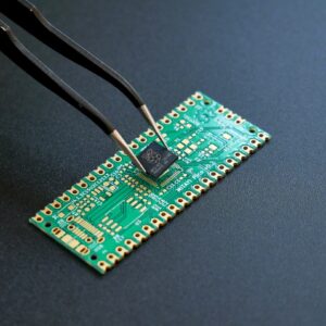 Microcontroller and PCB development hardware. Photo by Vishnu Mohanan on Unsplash.